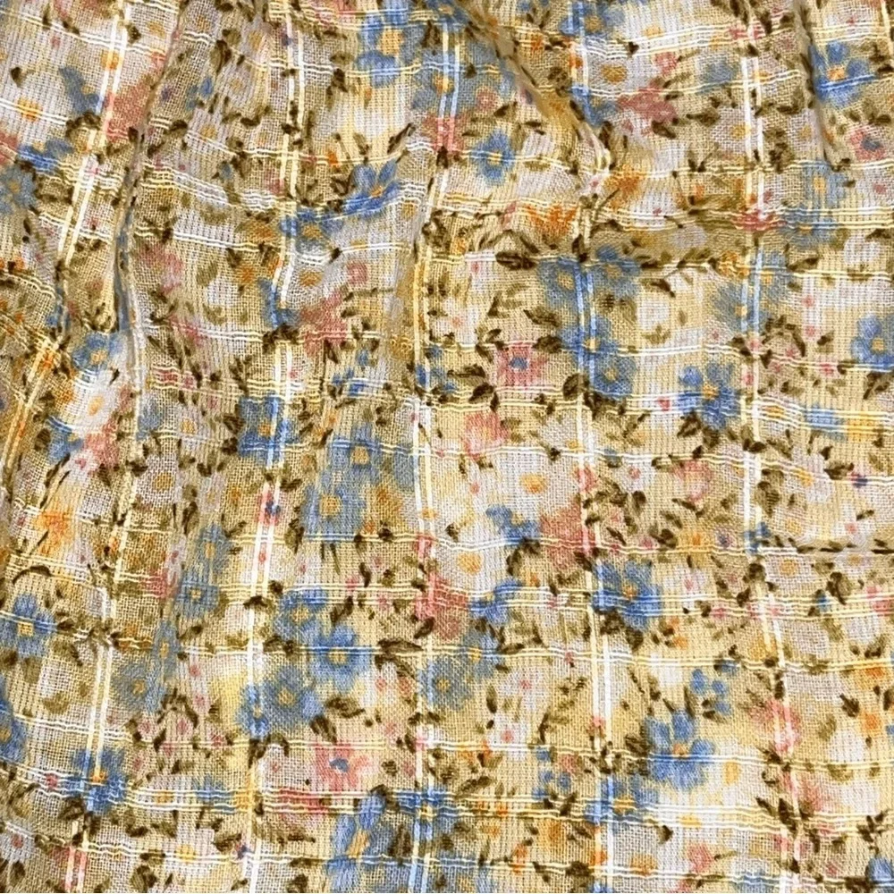NEW American Eagle Yellow Floral High Waisted Pull On Flowy Shorts size XXL